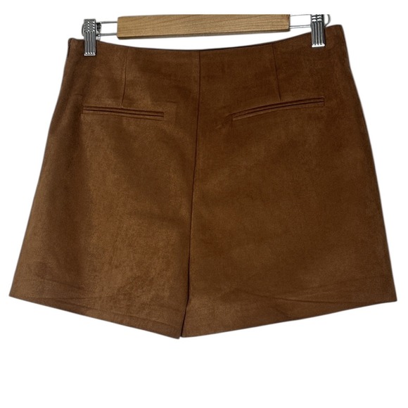 ASTR Faux Suede Mini Skit Skort Women's Small Party Night Out Chic Outdoor - Picture 2 of 8